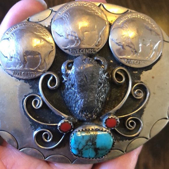 Vintage Squaw Wrap Belt Buckle - Picture 6 of 7
